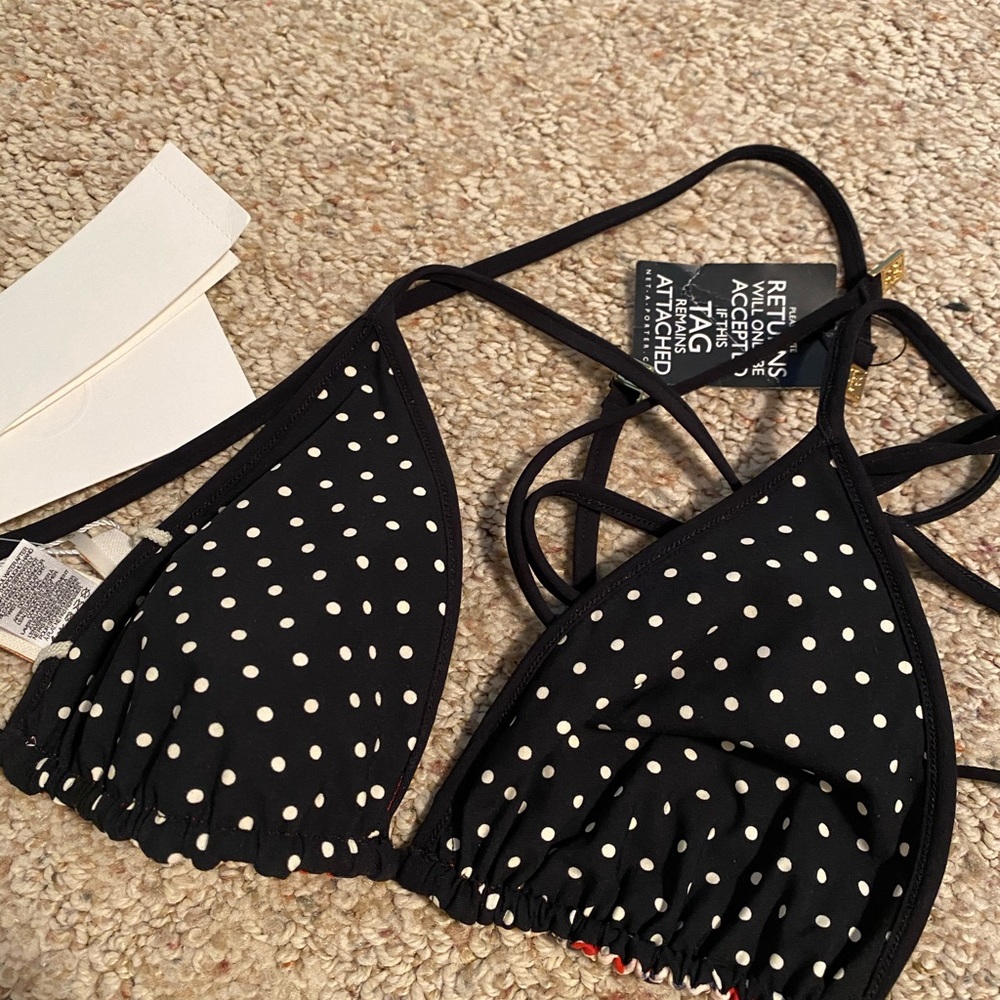 Tory Burch Calyx Triangle Bikini Top NWT